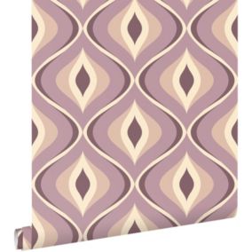 ESTAhome papier peint ornements au style rétro lilas violet - 50 x 900 cm - 130988