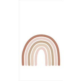 ESTAhome papier peint panoramique arc en ciel terracotta, rose clair et beige - 1,5 x 2,79 m - 159053