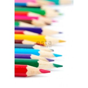ESTAhome papier peint panoramique crayons colorés multicolore - 93 x 211,5 cm - 156504