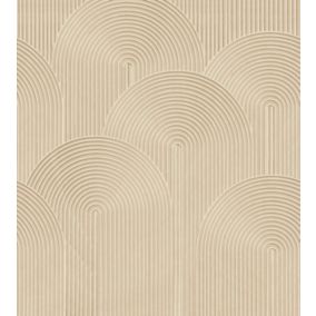 ESTAhome papier peint panoramique effet 3D sable beige - 2.5 x 2.79 m - 159382