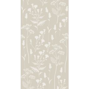 ESTAhome papier peint panoramique fleurs des champs sable beige - 1,5 x 2,79 m - 159217