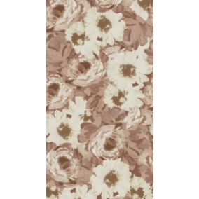 ESTAhome papier peint panoramique fleurs vintage vieux rose - 150 x 279 cm - 159209