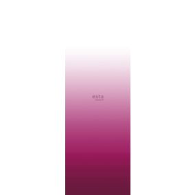 ESTAhome papier peint panoramique gradient de couleur dip-dye à hauteur de chambre rose bonbon et blanc mat - 100 x 279 cm - 15881