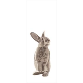 ESTAhome papier peint panoramique lapin marron - 1 x 2,79 m - 159052