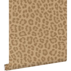 ESTAhome papier peint peau de léopard marron clair - 50 x 900 cm - 139967