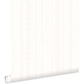 ESTAhome papier peint perles blanc et argent brillant - 0,53 x 10,05 m - 138836