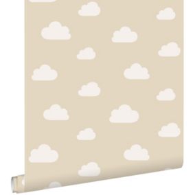 ESTAhome papier peint petits nuages beige - 0.53 x 10.05 m - 139559