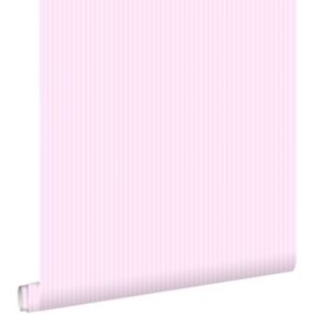 ESTAhome papier peint à rayures rose - 53 cm x 10,05 m - 136442