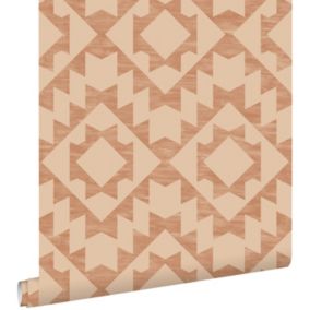 ESTAhome papier peint tapis Marrakech terracotta - 53 cm x 10,05 m - 139551