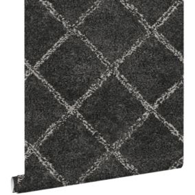 ESTAhome papier peint tapis oriental berber gris chaud - 53 cm x 10,05 m - 148667