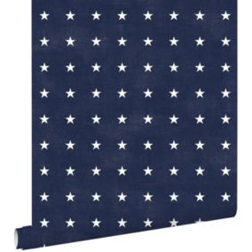 ESTAhome papier peint étoiles bleu marine - 53 cm x 10,05 m - 136461