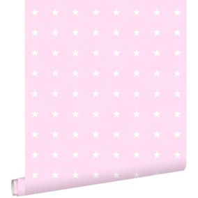 ESTAhome papier peint étoiles rose - 53 cm x 10,05 m - 136458