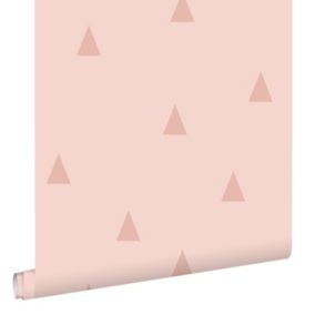 ESTAhome papier peint triangles graphiques rose - 0.53 x 10.05 m - 139726