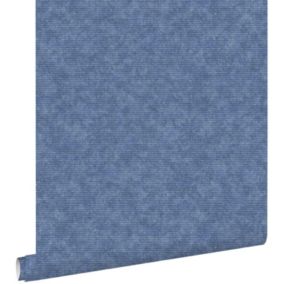 ESTAhome papier peint uni bleu - 53 cm x 10,05 m - 148309