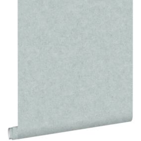 ESTAhome papier peint uni effet béton bleu canard - 53 cm x 10,05 m - 138237