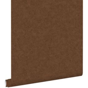 ESTAhome papier peint uni effet béton brun rouille - 53 cm x 10,05 m - 138238