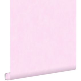 ESTAhome papier peint uni à effet pictural rose - 53 cm x 10,05 m - 136403