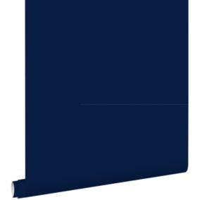 ESTAhome papier peint uni encre bleu - 53 cm x 10,05 m - 137010