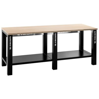 Etabli d'atelier plateau bois 2m-WB2.2000WPF