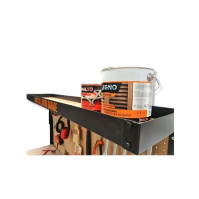 Etabli de garage avec tiroir Panneau perforé et étagère L120 xP60 x H150 cm Charge max 230 kg