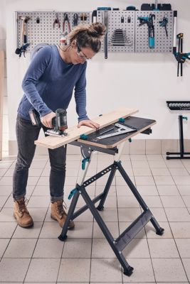 Etabli de serrage / étau pliant Wolfcraft Master 650 Ergo