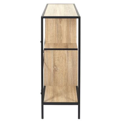 Etagère 3 niveaux design industriel Noir, L. 30 x l. 80 x H. 79.5 cm, EDISON