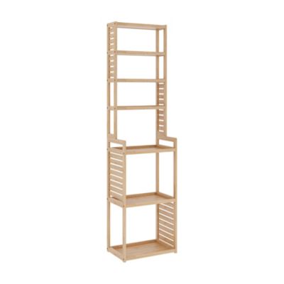 Etagère à 7 niveaux Forssa pour salle de bain cusine salon 165 x 42 x 28 cm en.casa