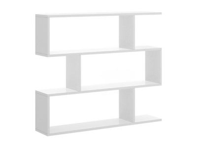 Etagère basse TOMINI - 3 cases - Coloris : Blanc