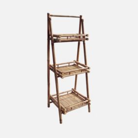 Etagère bibliothèque en bambou 3 niveaux