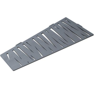 Etagère de douche en acier inox 26,8 x 7/12,2 x 26,2cm x 2 mm - Rectangulaire design Tiger - fixation sans perçage