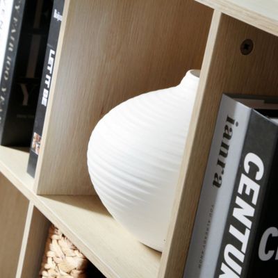 Etagère de rangement 6 cases avec pieds métal
