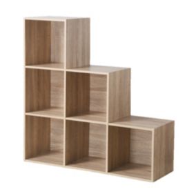 Etagère de Rangement avec 6 Cases en Escalier