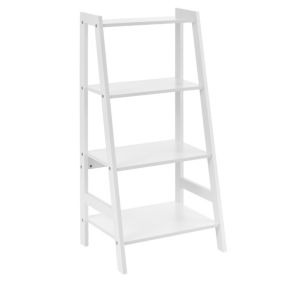 Etagère de Rangement Himare Escalier 90 x 43 x 32 cm Blanc en.casa