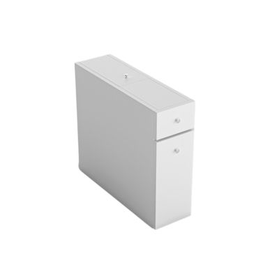 Etagère de rangement WC blanc L19 cm - CALENCIA