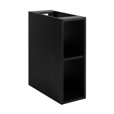 Etagère de salle de bain, Noir Mat, 20 x 57 x 46 cm