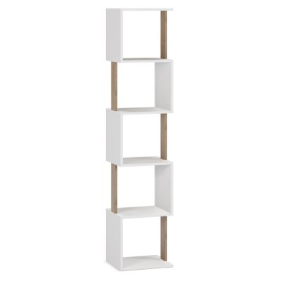 Etagère Maldivas 5 trous couleur blanc/chêne