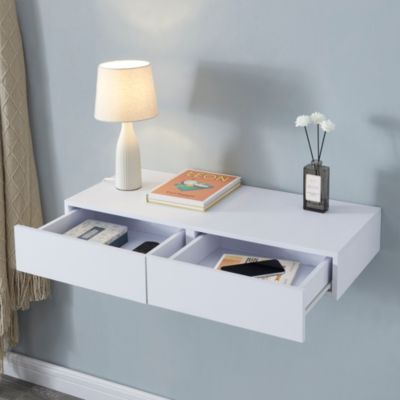 Étagère Murale En Bois – Avec Tiroir – Marque The Bathroom – 55x10x15 Cm – Occasion