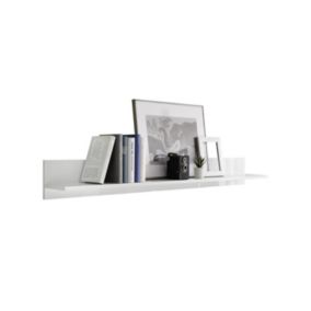 Etagère murale, collection JET, coloris blanc laqué brillant