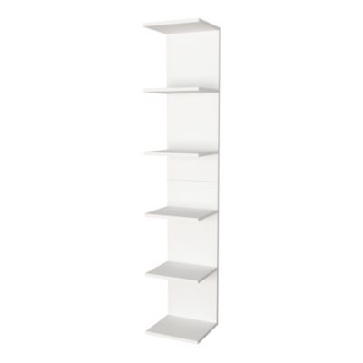 Etagère murale Surahammar à 6 niveaux 180 x 35 x 32 cm blanc en.casa
