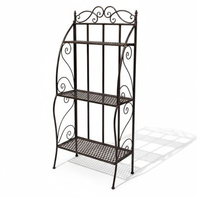 Etagère à plantes fer patiné 55x29x122cm