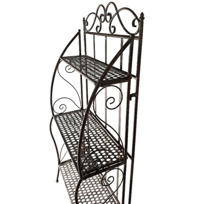 Etagère à plantes fer patiné 55x29x122cm
