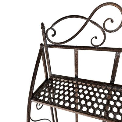 Etagère à plantes fer patiné 55x29x122cm
