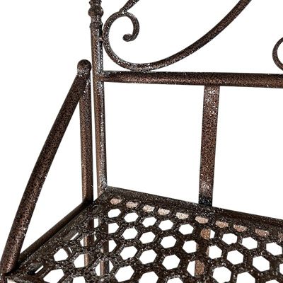 Etagère à plantes fer patiné 55x29x122cm
