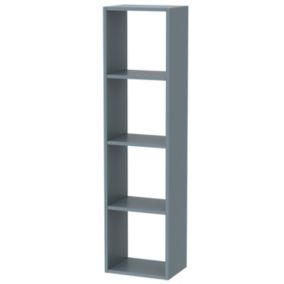 Etagère / Séparateur de pièces coloris bleu - Hauteur 130 x Longueur 34 x Profondeur 25 cm