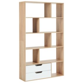 Etagère WADENA 185 cm Marron/blanc