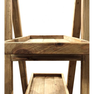 Pyramide en Bois Base de 15,5cm Creuse