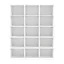 Etagère bibliothèque blanche GoodHome Atomia H. 187,5 x L. 150 x P. 35 cm