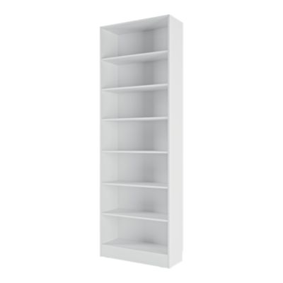 Etagère bibliothèque blanche GoodHome Pecan H. 220 x l. 73,8 x P. 29,4 cm