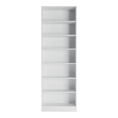 Etagère bibliothèque blanche GoodHome Pecan H. 220 x l. 73,8 x P. 29,4 cm
