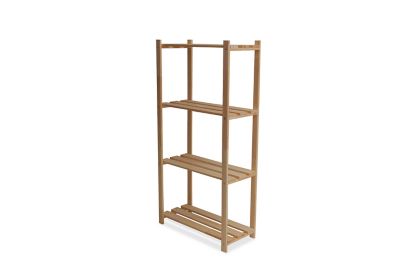 Étagère bois 4 tablettes L. 65 x H. 130 x P. 30 cm